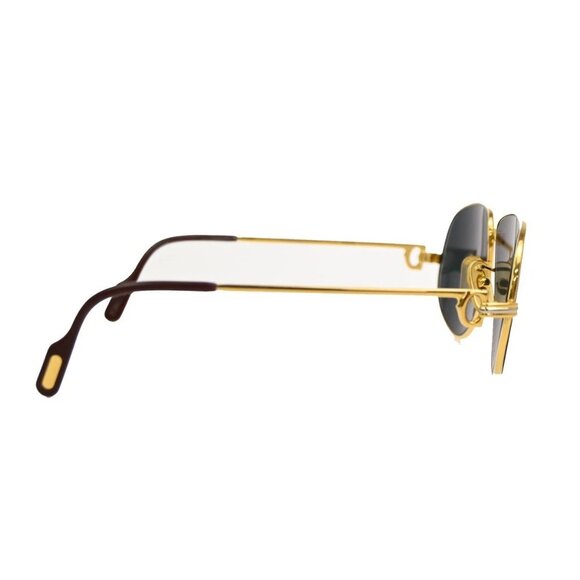 CARTIER Romance Louis Sunglasses Green Gold France 31RL567 main image 7